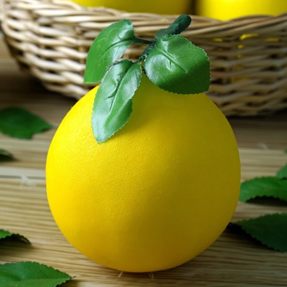 Photography Yellow - Foam Simulated Grapefruit Lifelike Yellow/Green Artificial
