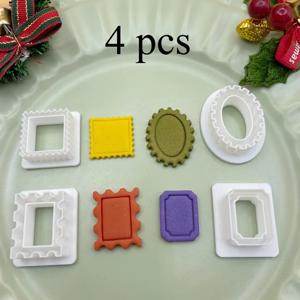 Photography Exhibition - 4pcs Holiday Photo Frame Cookie Cutters