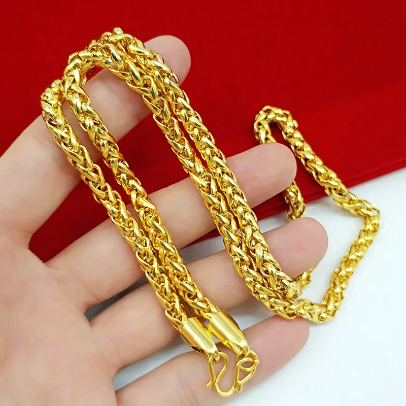 Photography Yellow - Chain Link Necklace Men 24K Gold