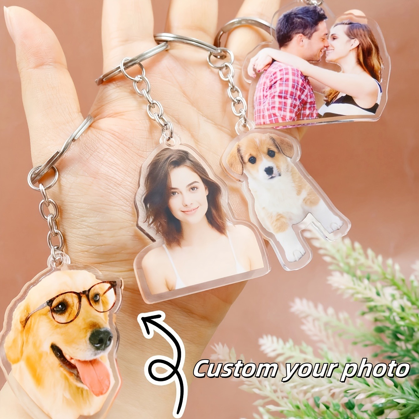 Photography Style - 1 Custom Photo Acrylic Keychain -