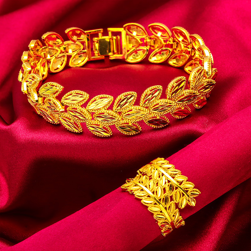 24K Gold AU999 Women's Wheat-L - Photography Yellow ulasan dan harga