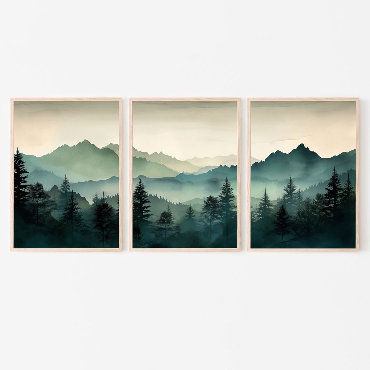 3pcs/set Abstract Sage Green M - Photography Course ulasan dan harga