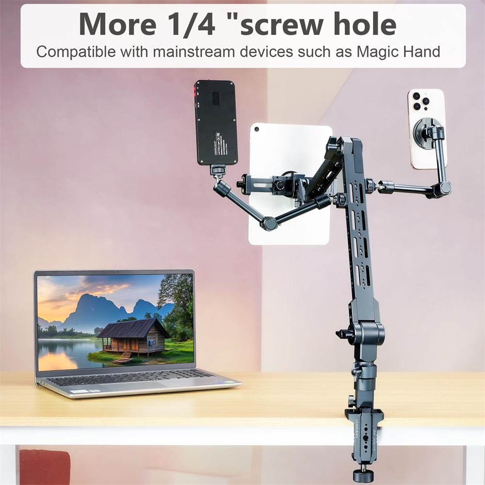 Aluminum Magic Arm Bracket 5KG - Photography Desk ulasan dan harga