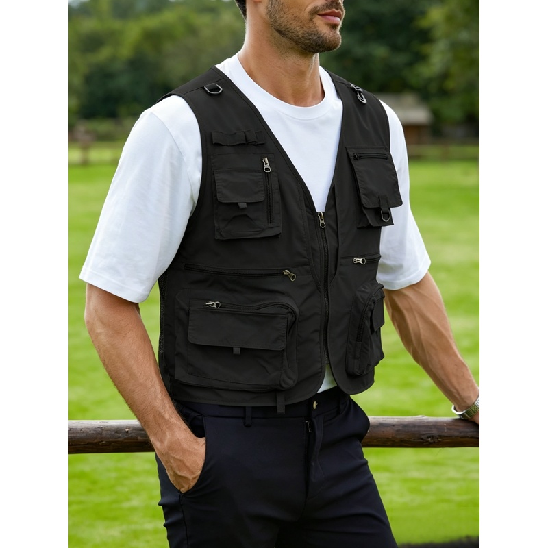 Men's Outdoor Vest New Multifu - Photography Vest ulasan dan harga