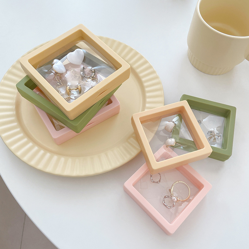 10pcs/lot Plastic Jewelry Box  - Photography Yellow ulasan dan harga