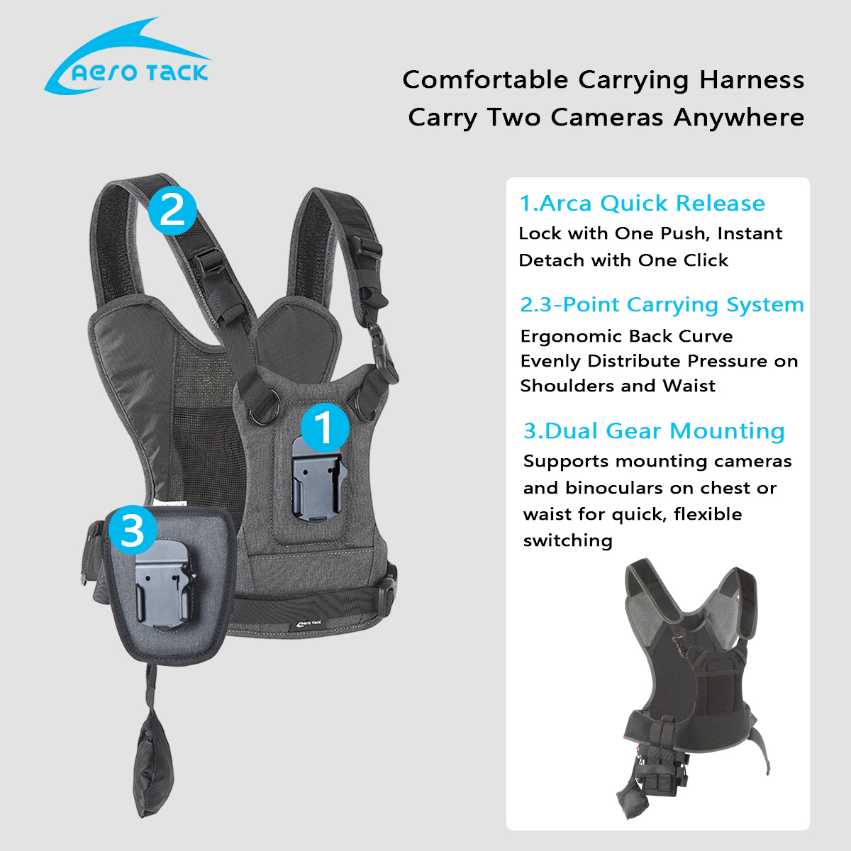 Aero Tack G3 Camera Strap,Doub - Photography Vest ulasan dan harga