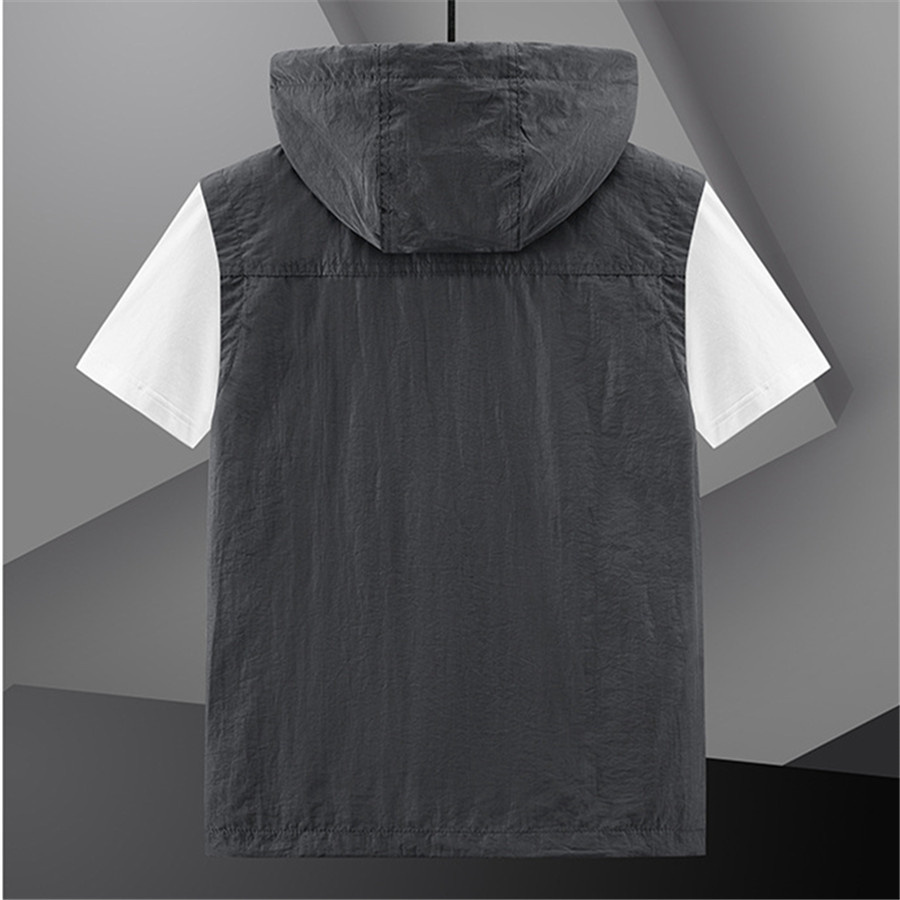 Hooded Vest Men's Multi-Pocket - Photography Vest ulasan dan harga