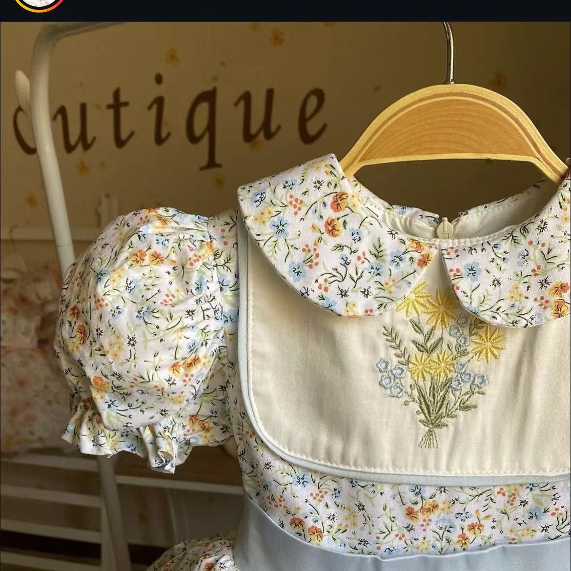 0-12Y Baby Girl Summer Flower  - Photography Vintage Style ulasan dan harga