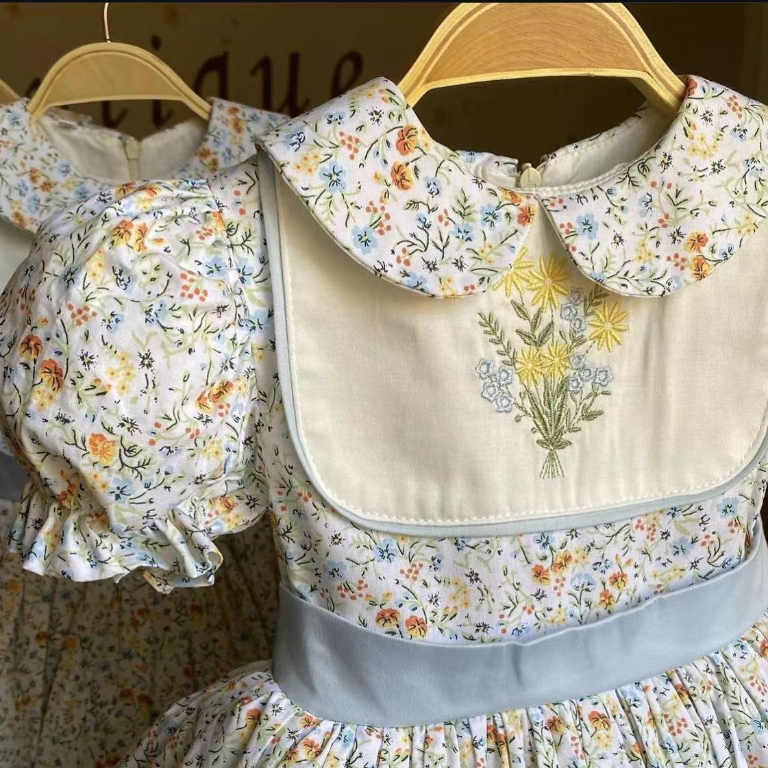 0-12Y Baby Girl Summer Flower  - Photography Vintage Style ulasan dan harga