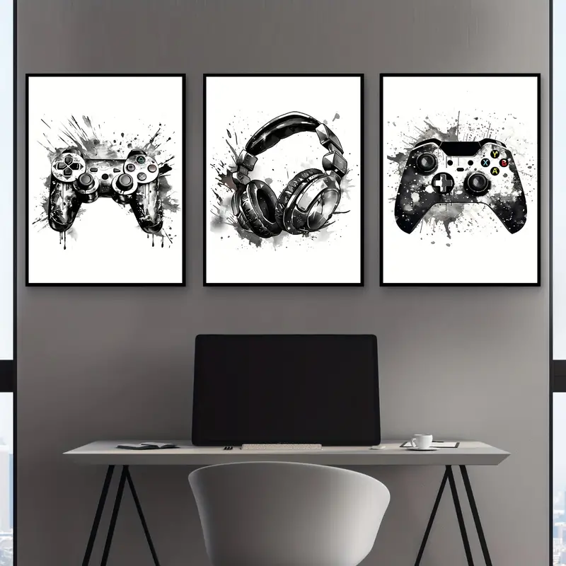 3pcs frameless Canvas Painting - Photography Course ulasan dan harga