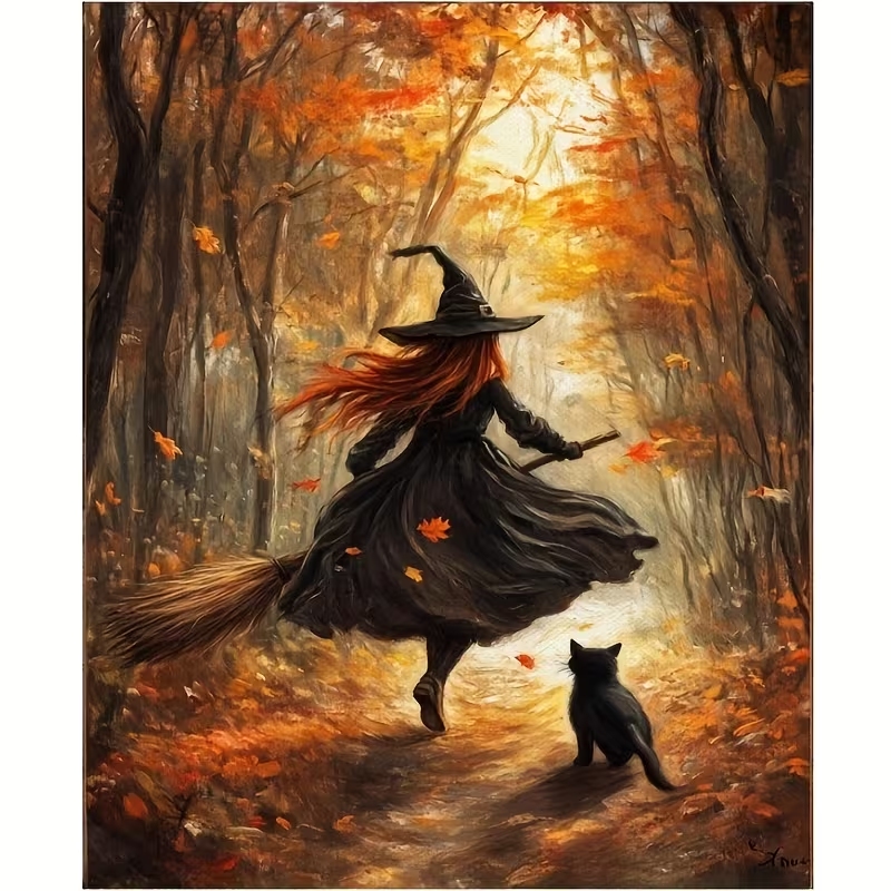 Retro Alloween Autumn Witch On - Photography Style ulasan dan harga