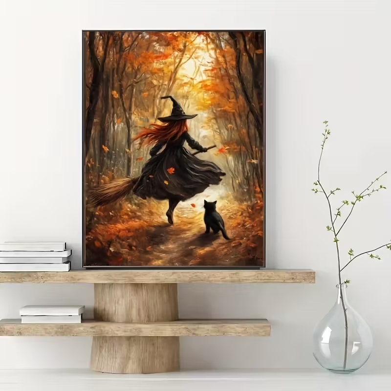 Retro Alloween Autumn Witch On - Photography Style ulasan dan harga