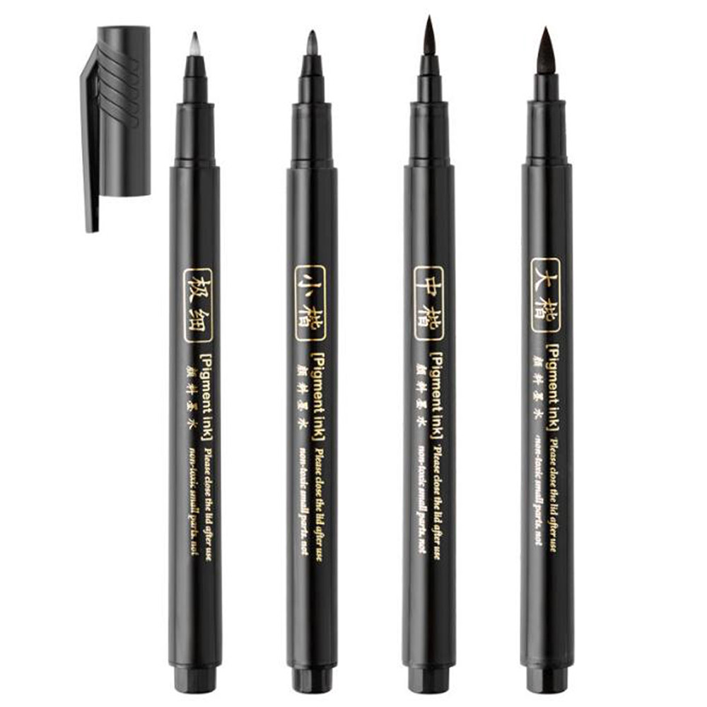 4pc Brush Pen Calligraphy Pen  - Photography Course ulasan dan harga