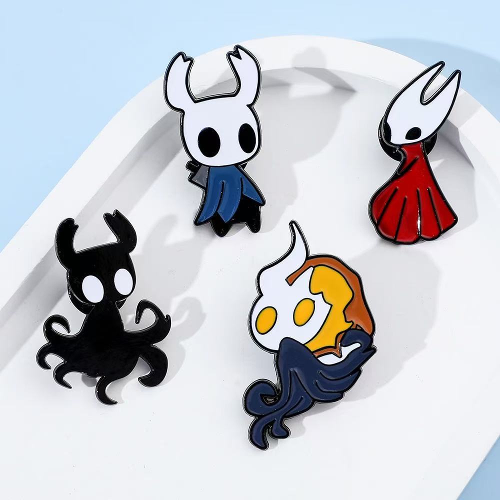 4PCS Hollow Knight Enamel Pins - Photography Jacket ulasan dan harga