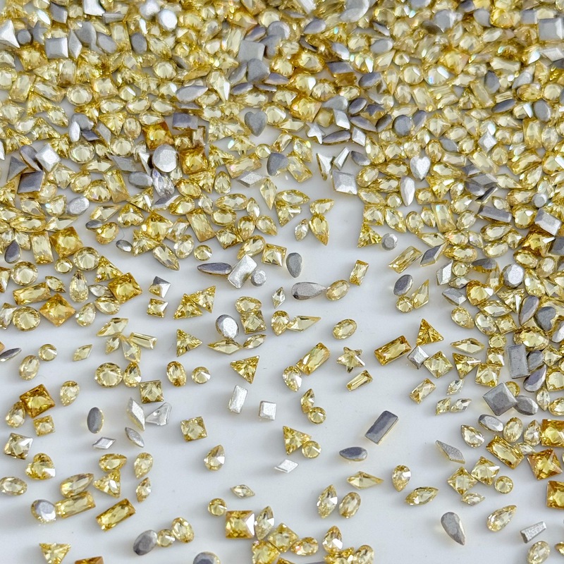LYLE 50Pcs Golden Yellow Zirco - Photography Yellow ulasan dan harga