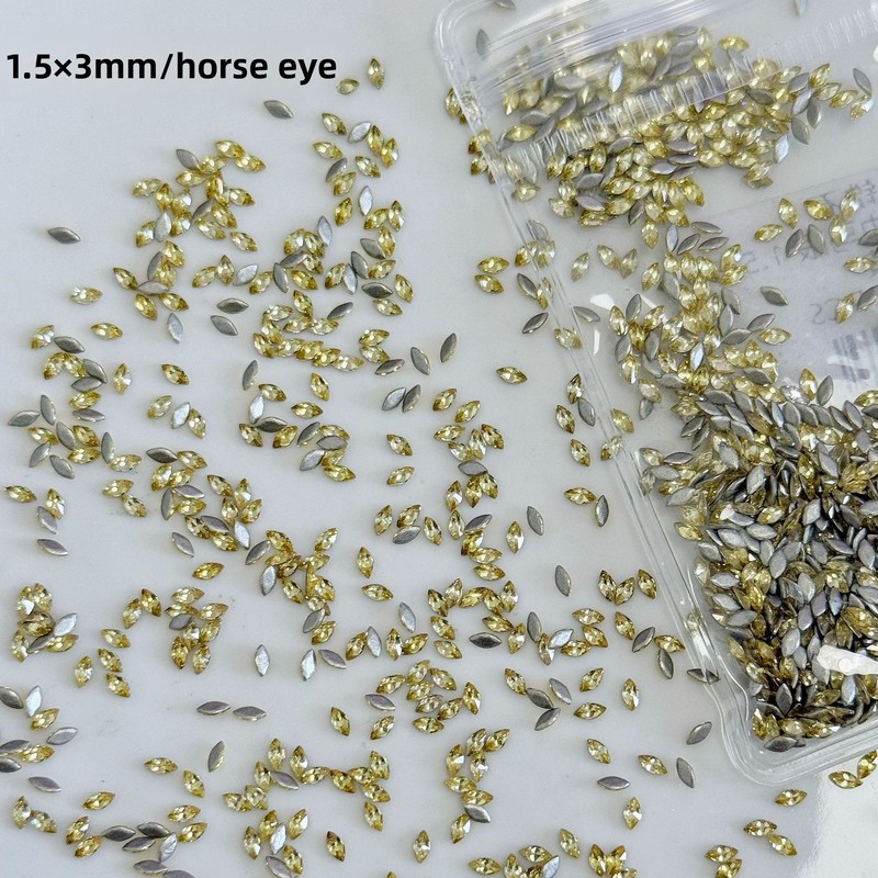 LYLE 50Pcs Golden Yellow Zirco - Photography Yellow ulasan dan harga