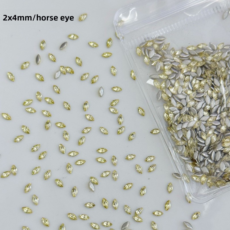 LYLE 50Pcs Golden Yellow Zirco - Photography Yellow ulasan dan harga