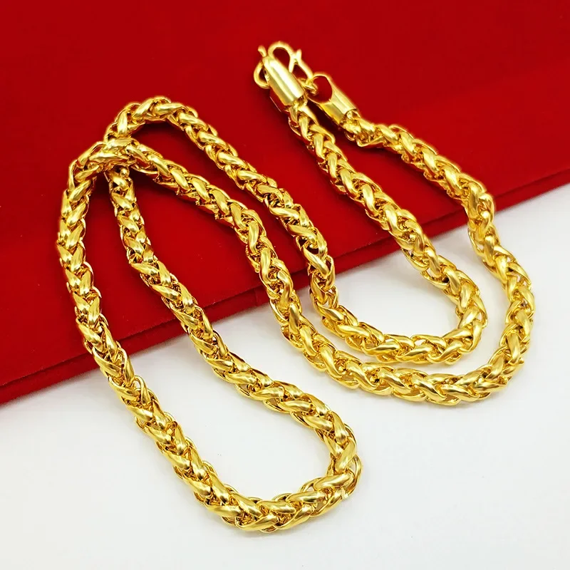 Chain Link Necklace Men 24K Go - Photography Yellow ulasan dan harga