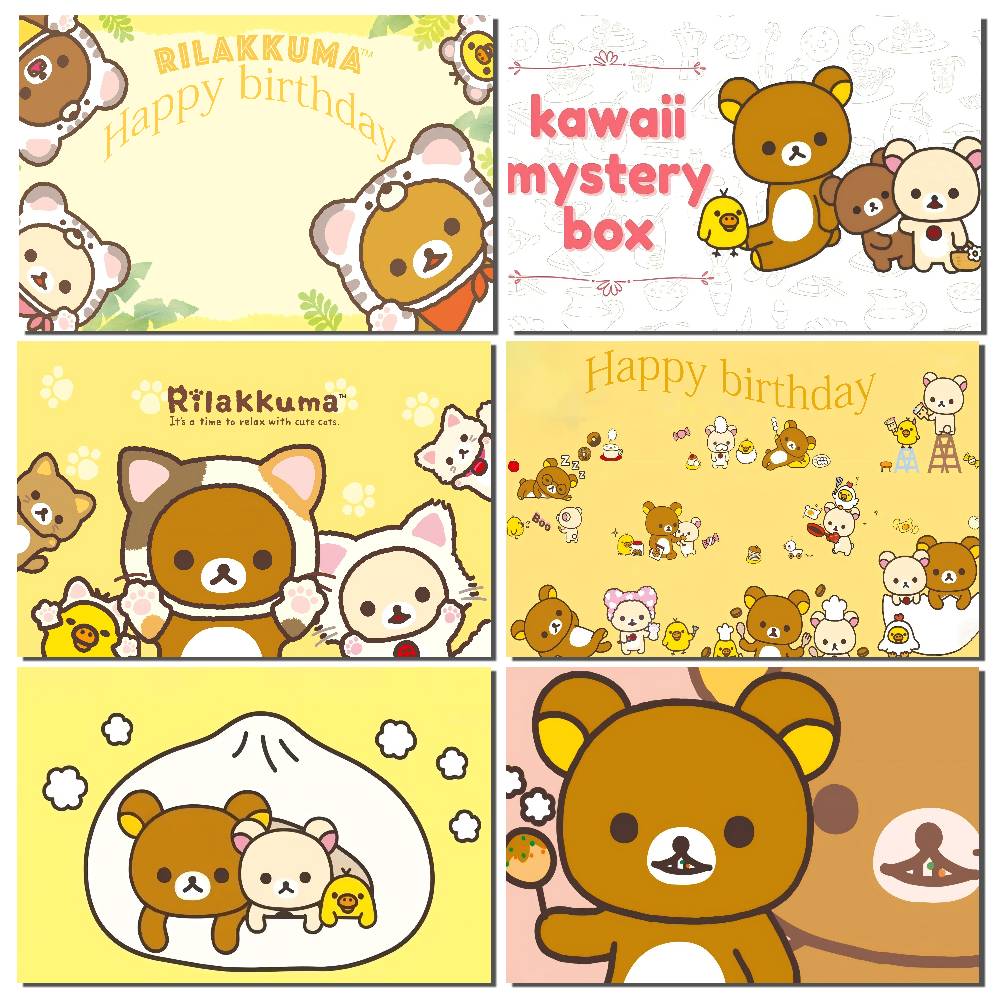 1pc Cute Rilakkuma Cartoon Sty - Photography Vintage Style ulasan dan harga
