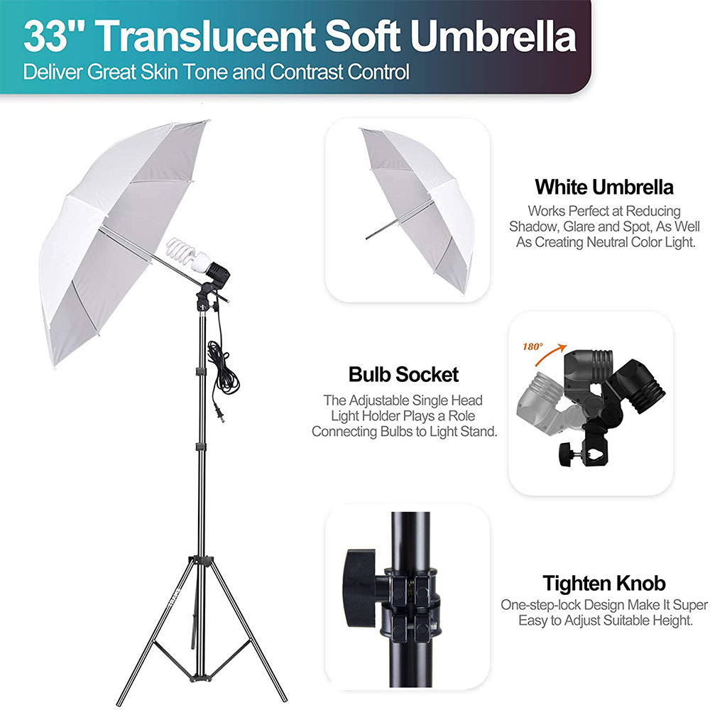 Cost-effective  Photo Studio E - Photography Umbrella Light ulasan dan harga