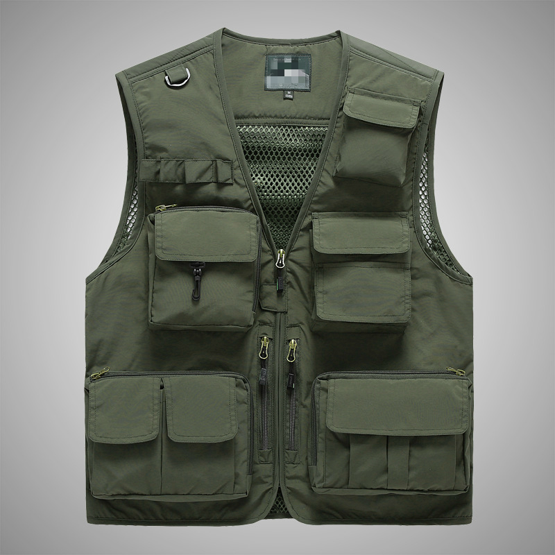 Summer Men Tactical Utility Ve - Photography Jacket ulasan dan harga