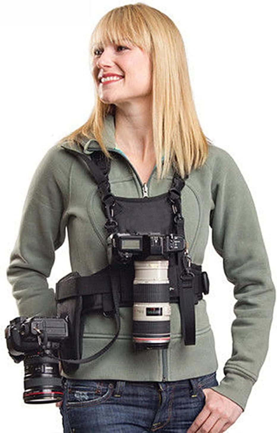 Carrying 2 DSLR Camera Double  - Photography Vest ulasan dan harga