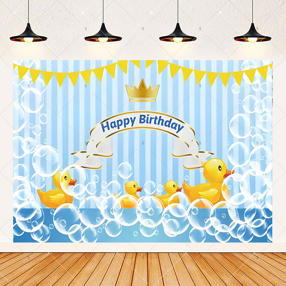 Cartoon Yellow Duck Theme Birt - Photography Yellow ulasan dan harga