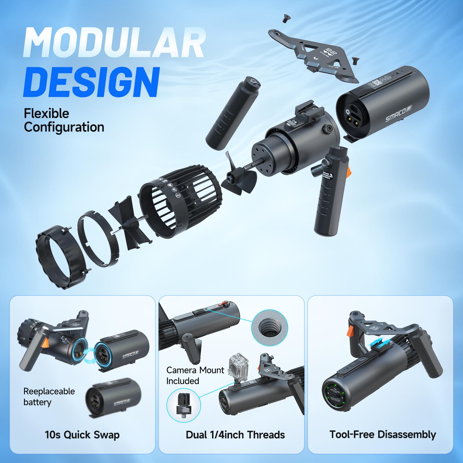 SMACO Underwater Scooter Dual  - Photography Videos Free ulasan dan harga