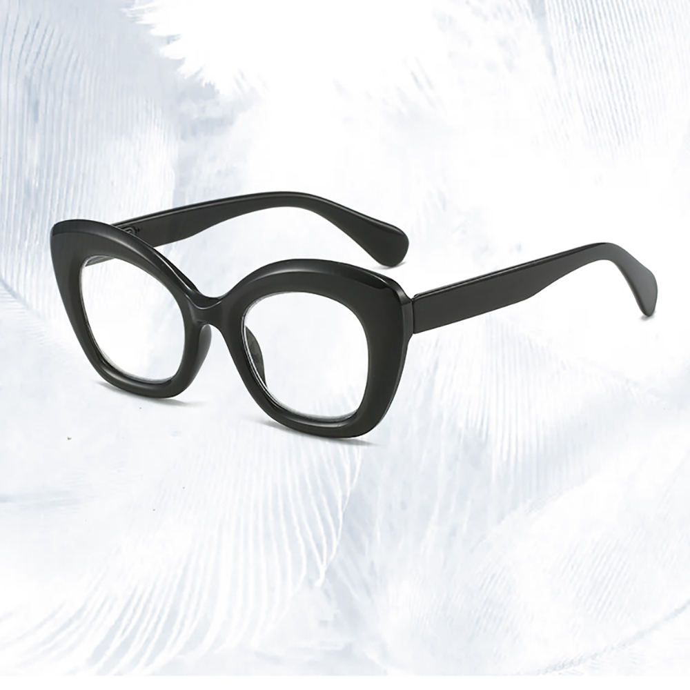 KLASSNUM Trendy Bold Lines Cat - Eye Piece Magnifier ulasan dan harga
