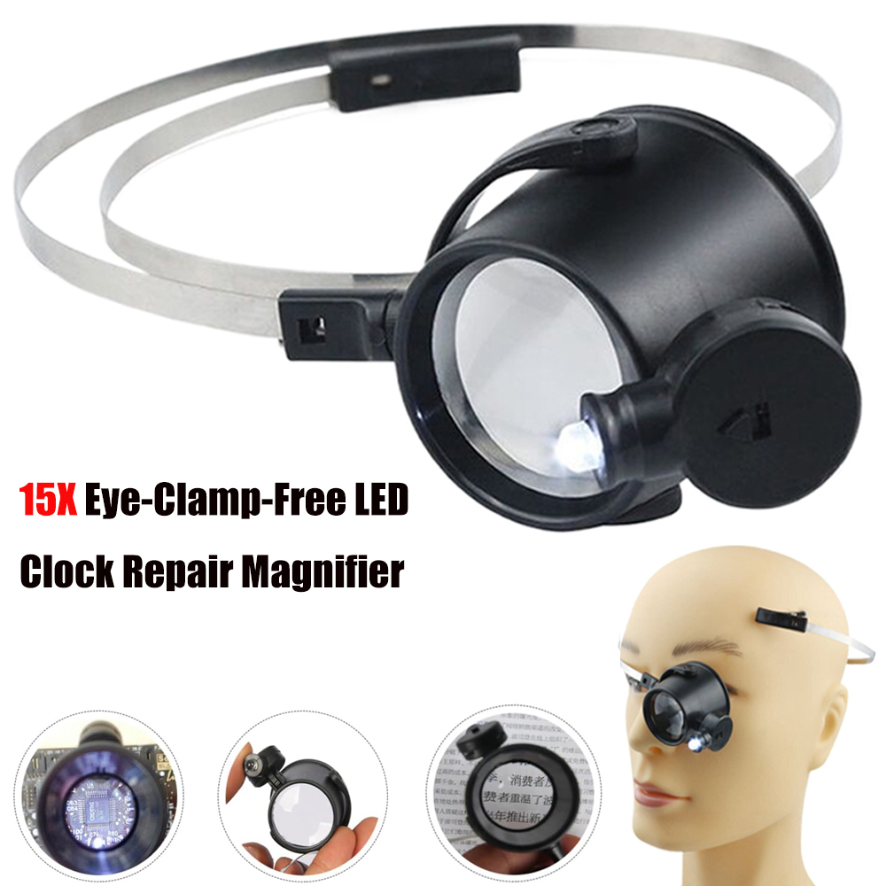Portable 15X Loupe Lens Headba - Eye Piece Magnifier ulasan dan harga