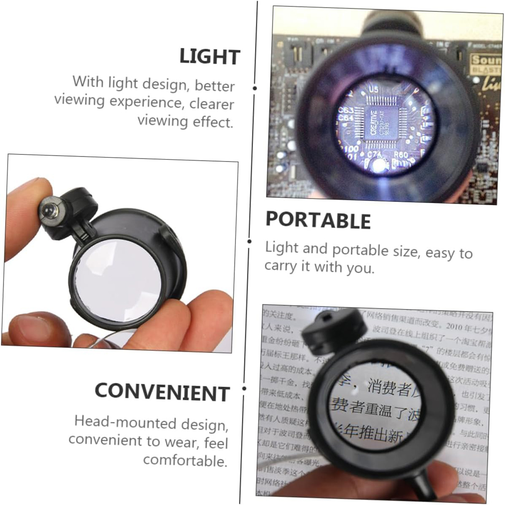 Portable 15X Loupe Lens Headba - Eye Piece Magnifier ulasan dan harga