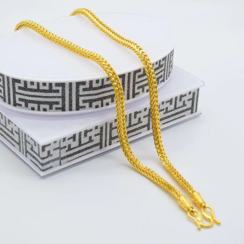 Men's 24K Gold Snake Bone Neck - Photography Yellow ulasan dan harga
