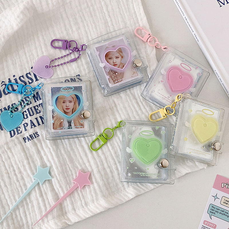 Cute Heart Card Holder Transpa - Photography Exhibition ulasan dan harga