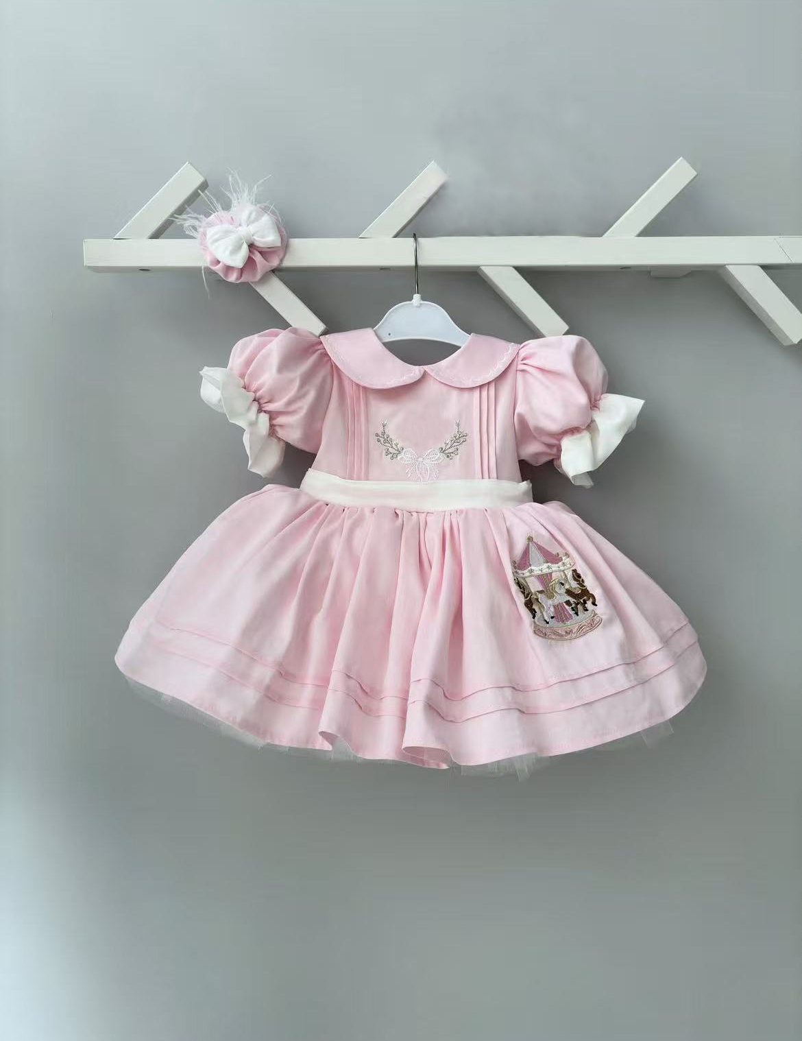 0-12Y Baby Girl Summer Pink Ca - Photography Vintage Style ulasan dan harga