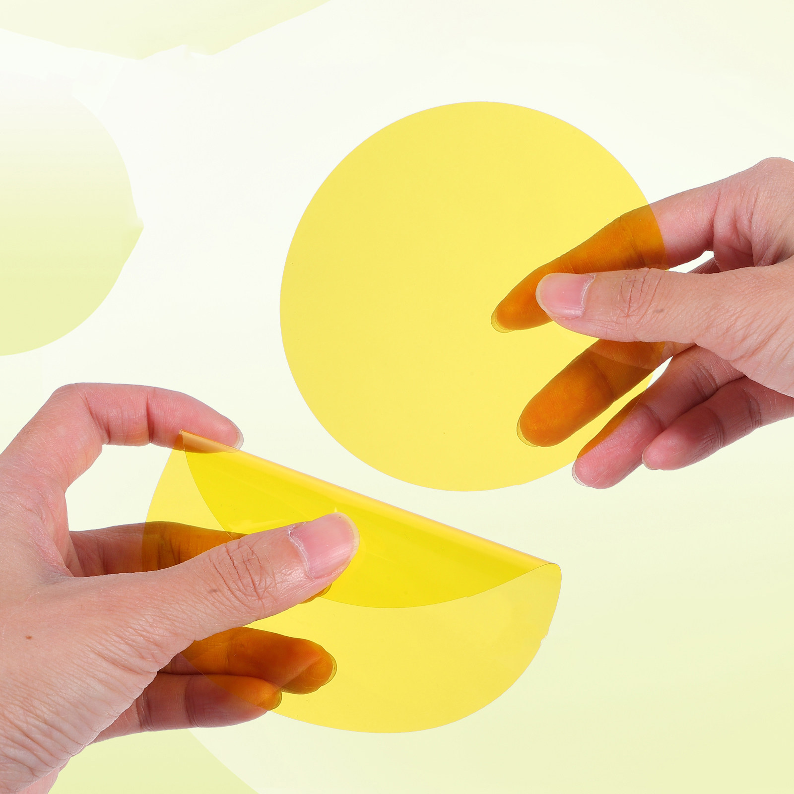 5Pcs Colored Gel Sheets for Ph - Photography Yellow ulasan dan harga